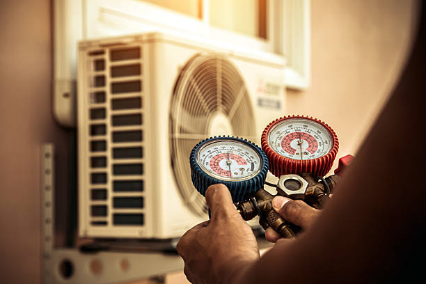 Professional Air Conditioning Service technician working in Ladson, SC